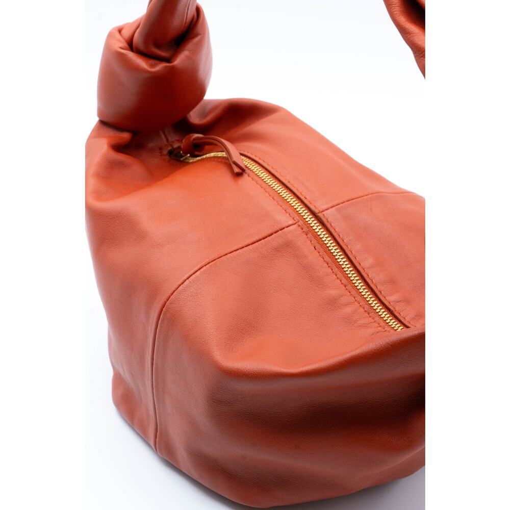 Bottega Veneta Calfskin Mini Double Knot Bag Orange - Picture 4 of 8